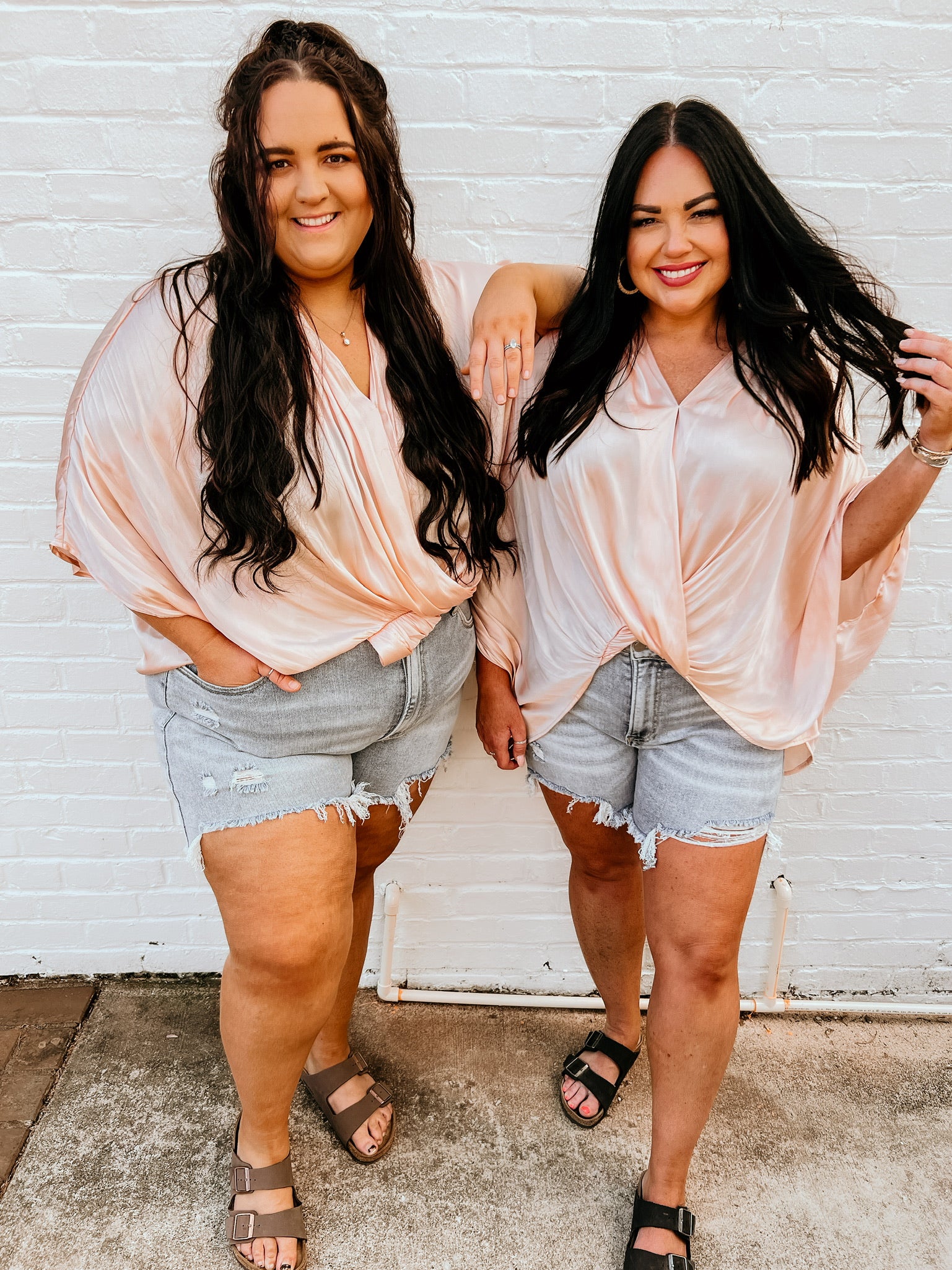 Leather Extreme Bell Bottoms  Pink – The White Stitch Boutique + Miss  Monogram