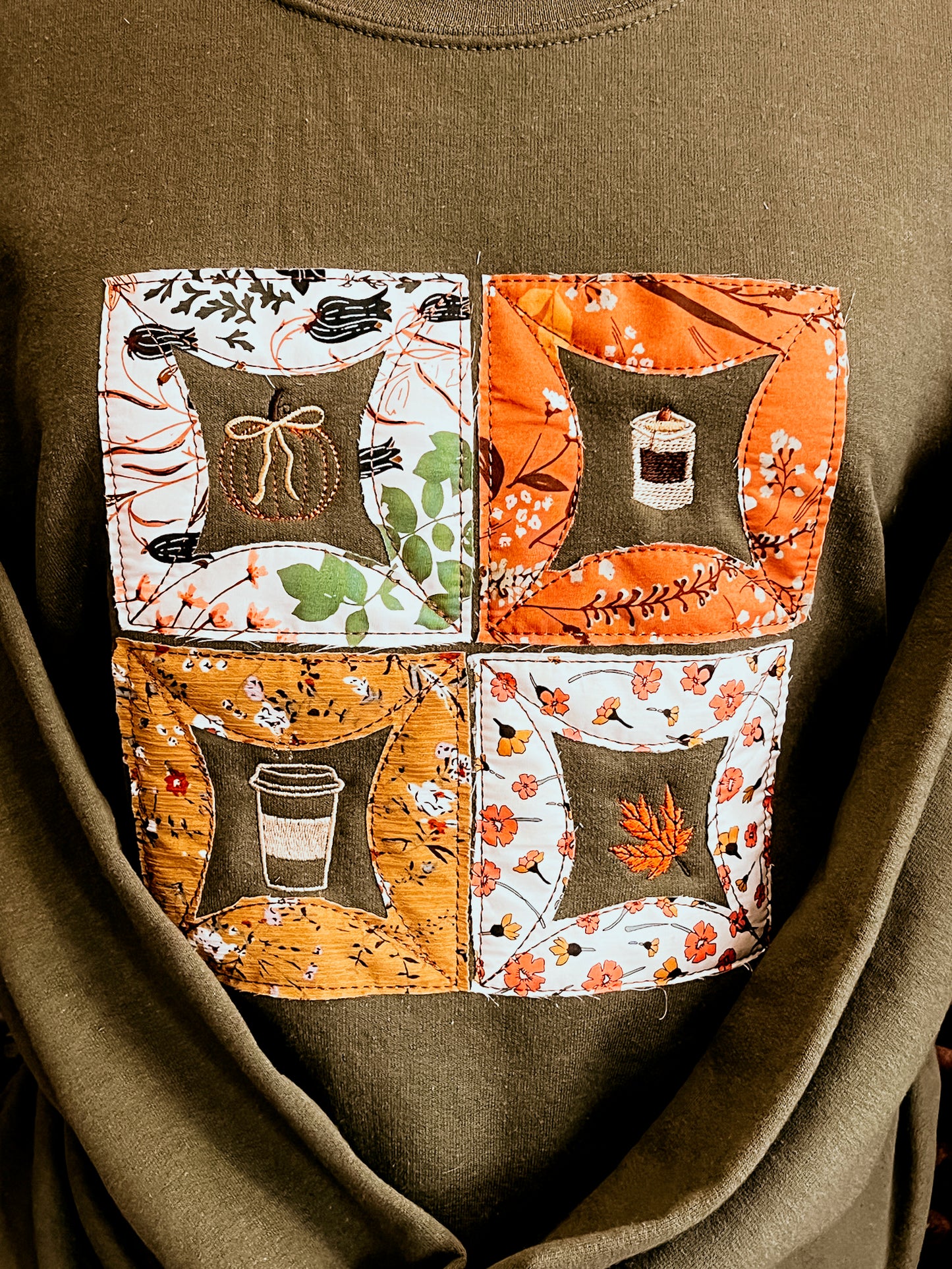 Fall Quilt Block | Handmade |