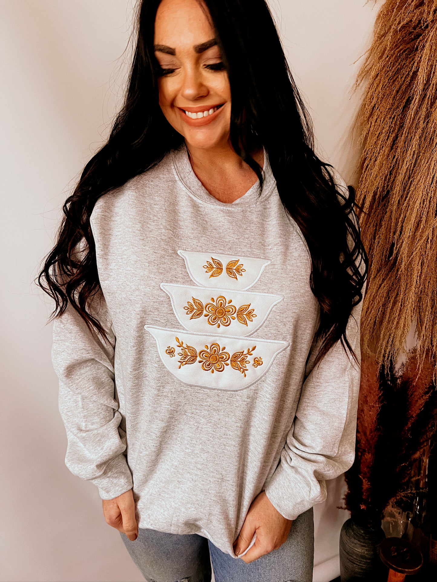 Vintage Bowl Set | Handmade | Butterfly Gold