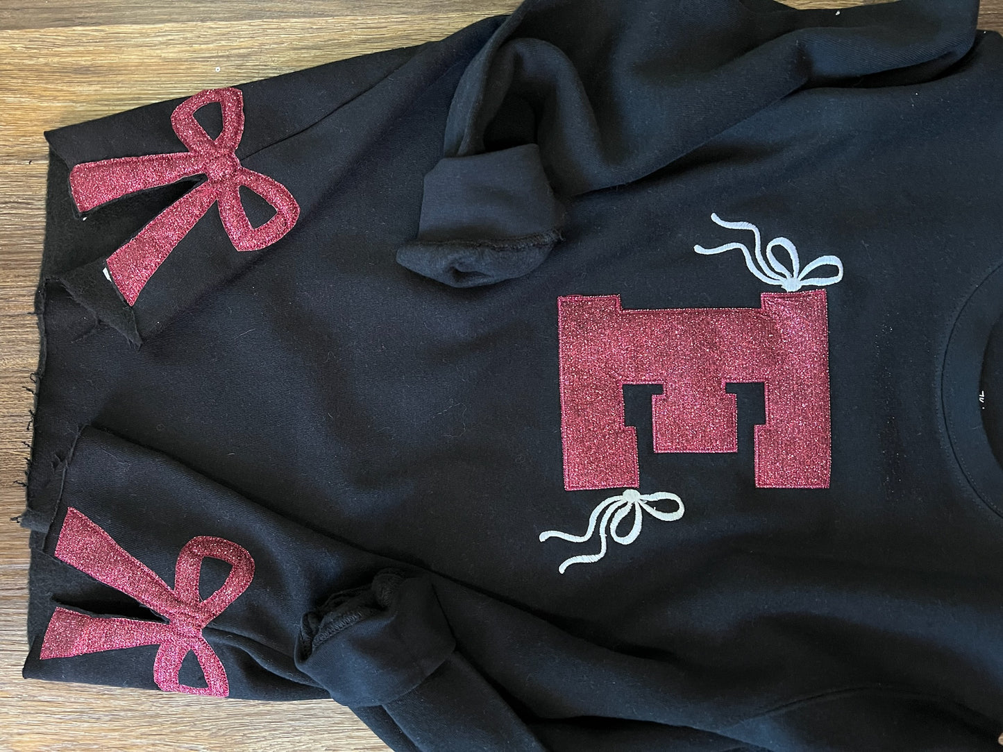School Abbreviation Bow Sweatshirt | Customizable
