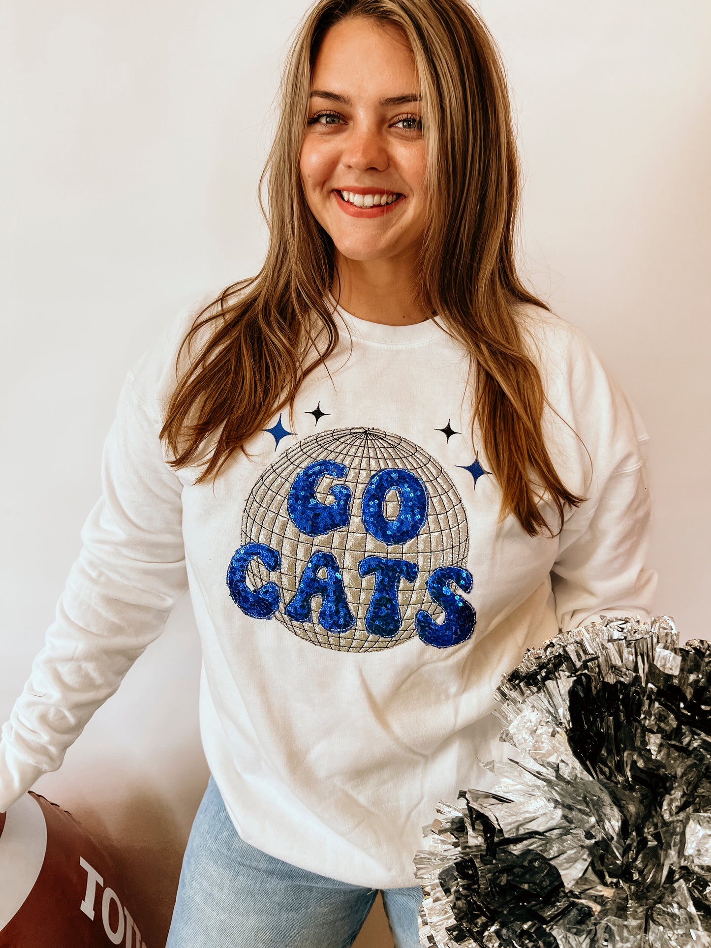 Go Cats Disco Handmade Sweatshirt
