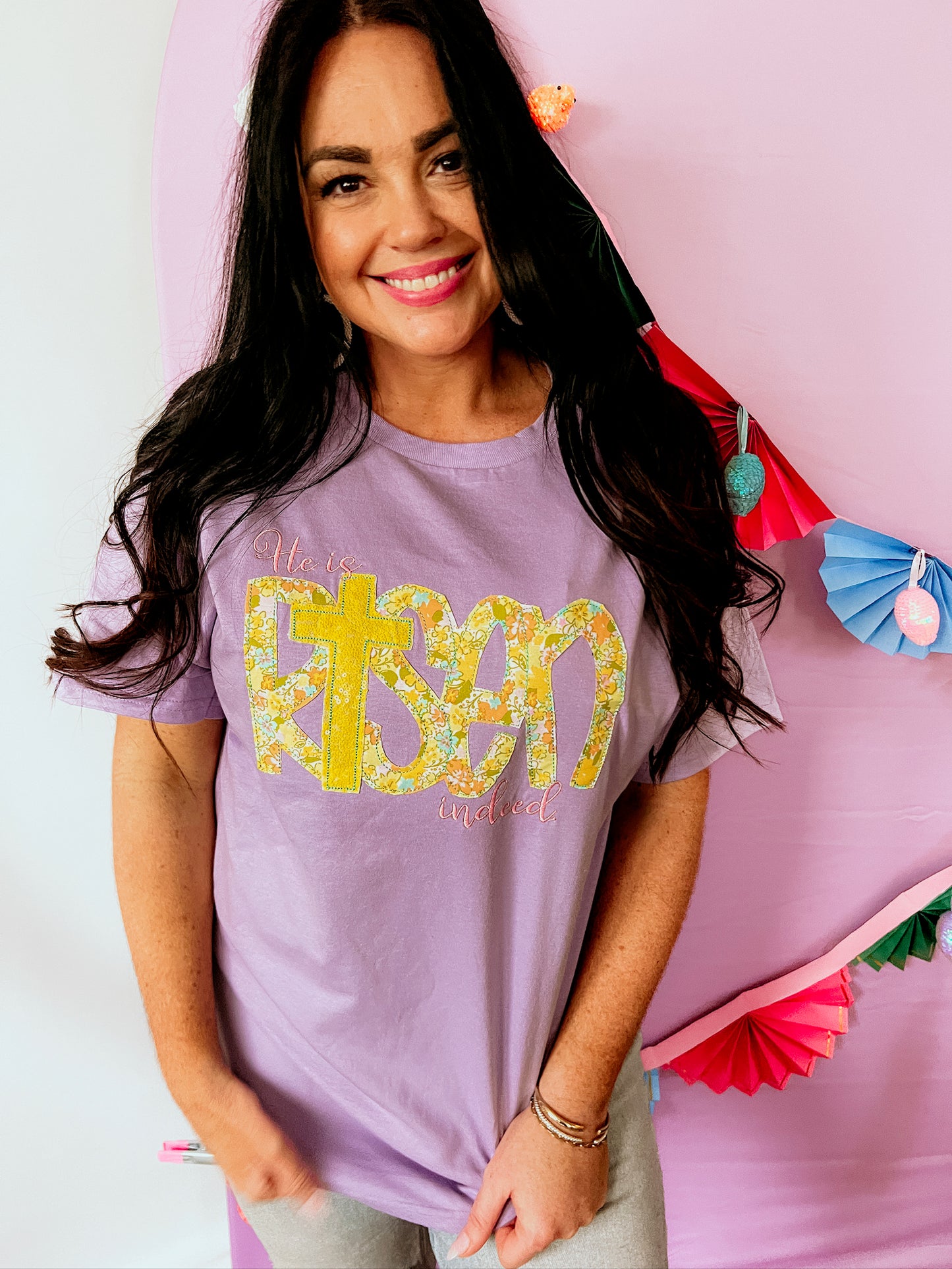 He Is Risen | Handmade | Light Purple