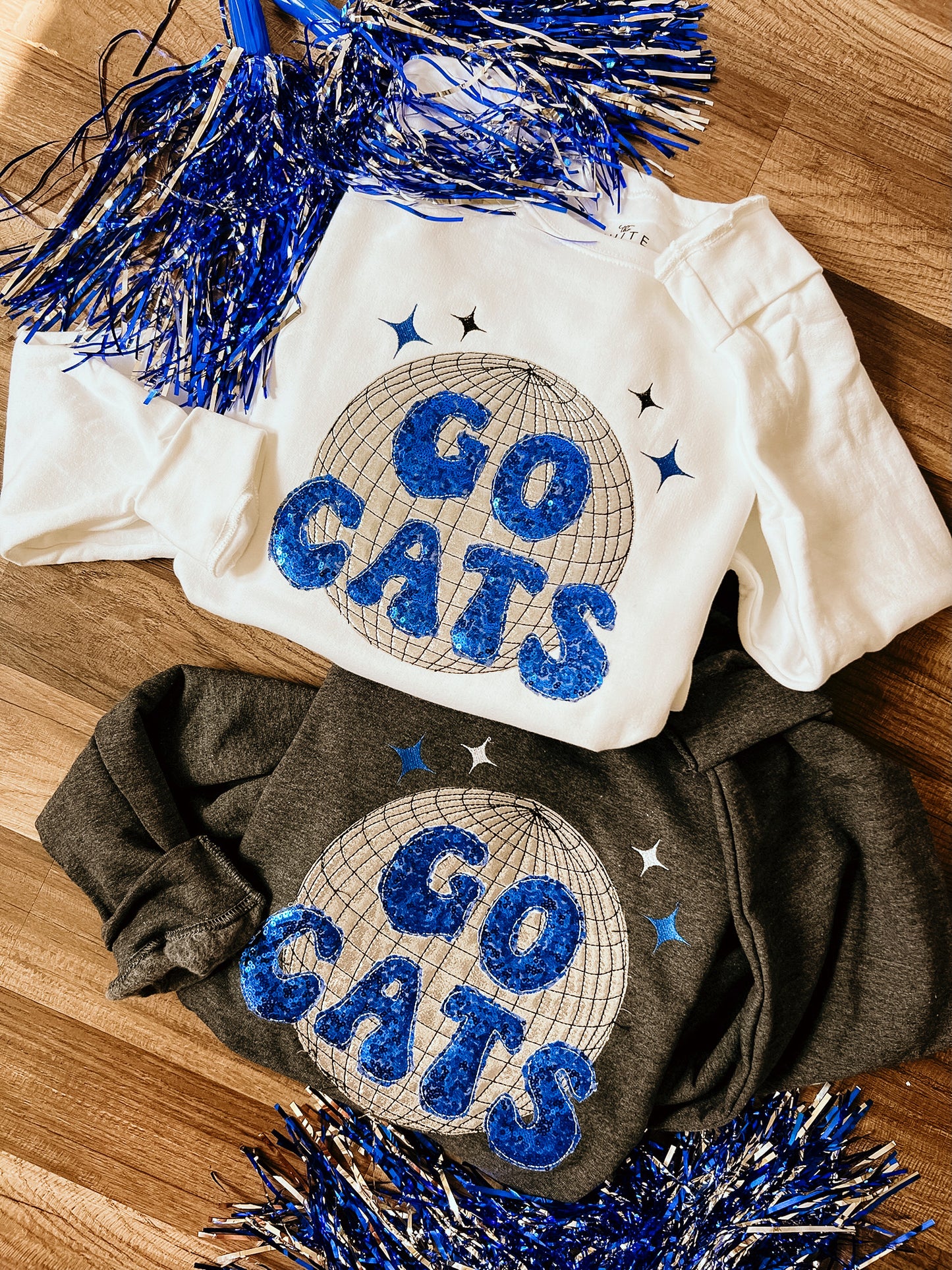 Go Cats Disco Handmade Sweatshirt