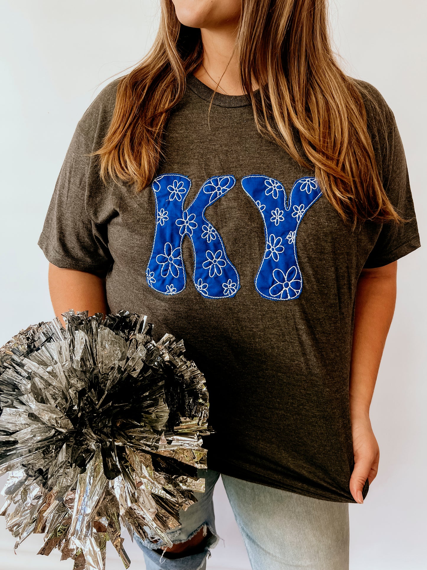 Embroidered Floral State Tee