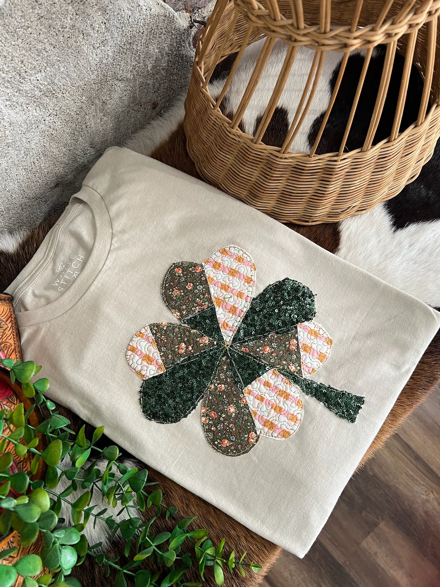 Cottage Quilt Shamrock | Handmade