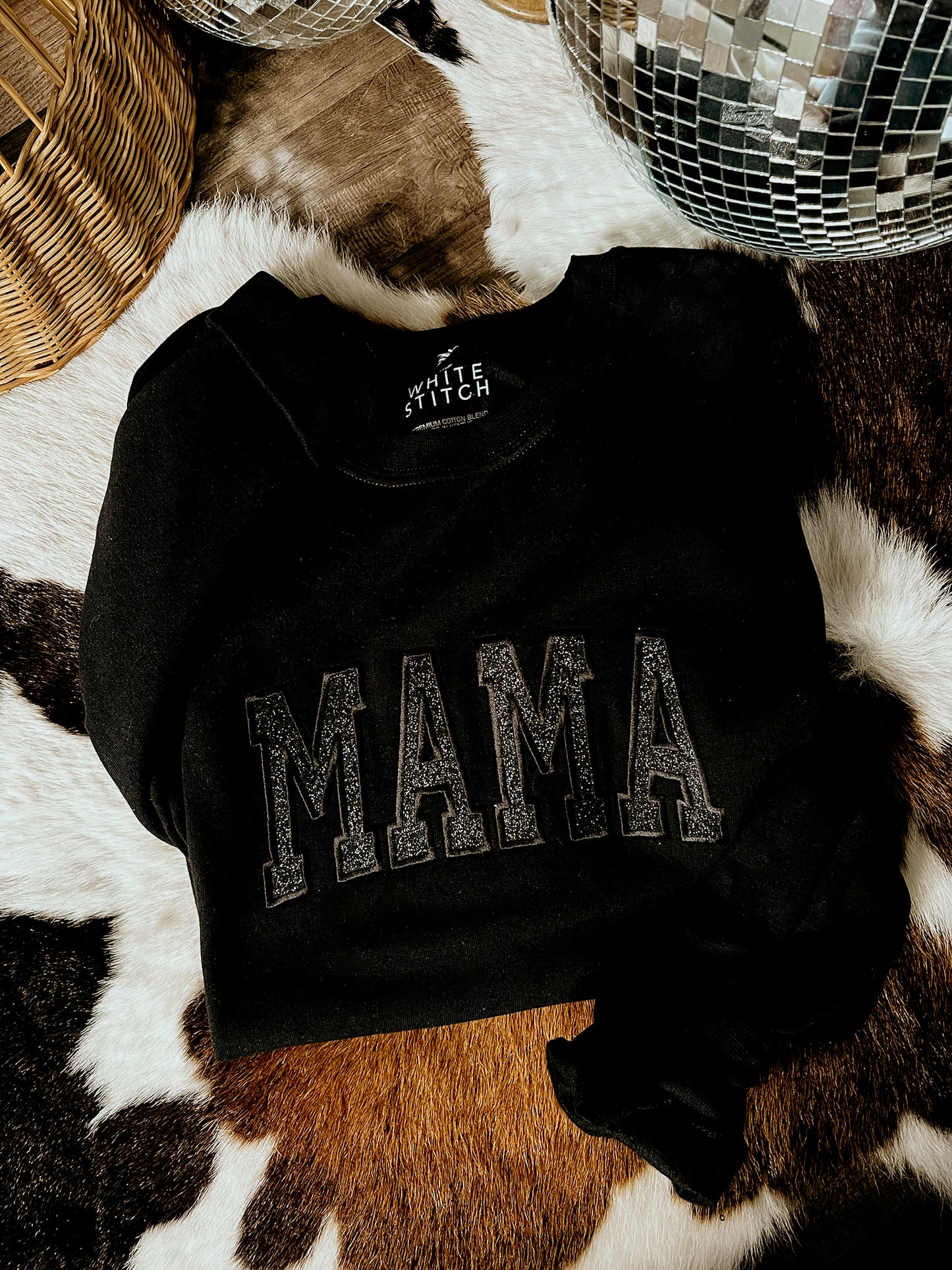 MAMA Black Sparkle | Handmade