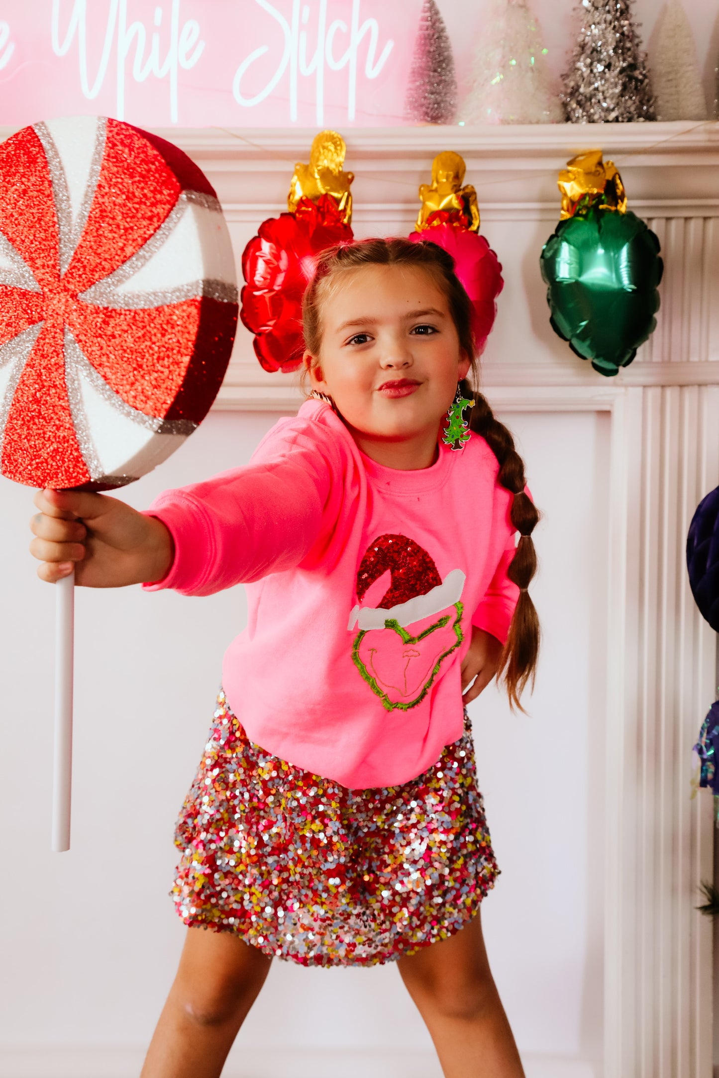 Fuzzy Mean One | Handmade | Hot Pink