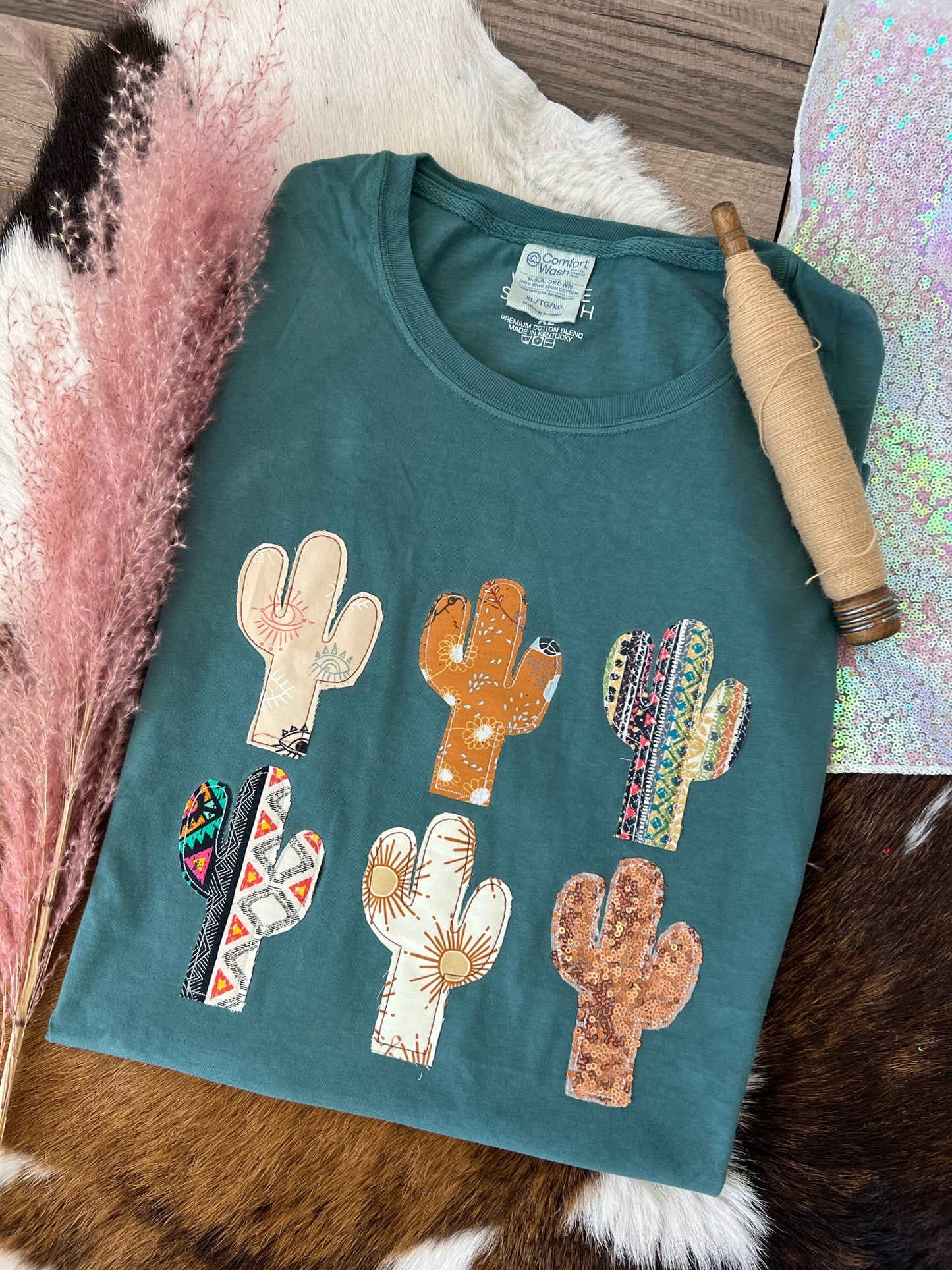 Cactus Flora Handmade Tee | Cactus