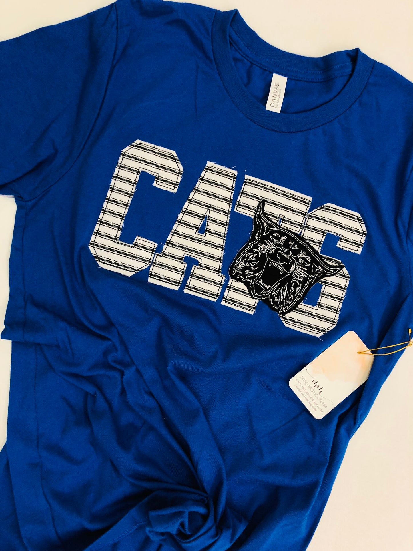Cats Ragged Handmade Tee | Royal