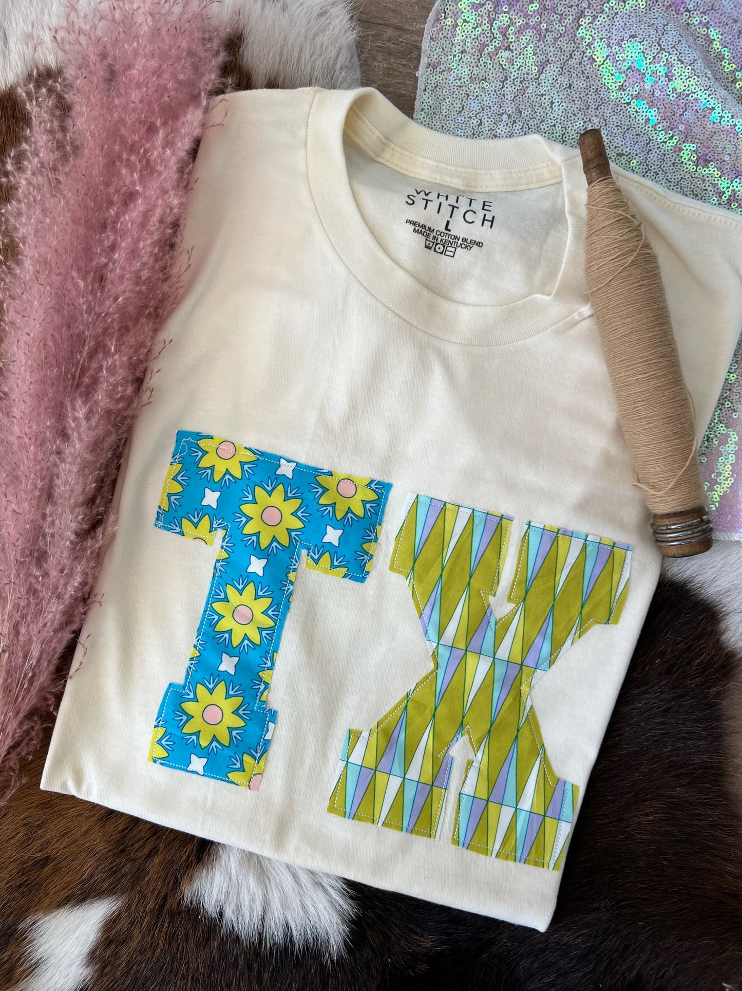 70s Throwback State Tee | Cream