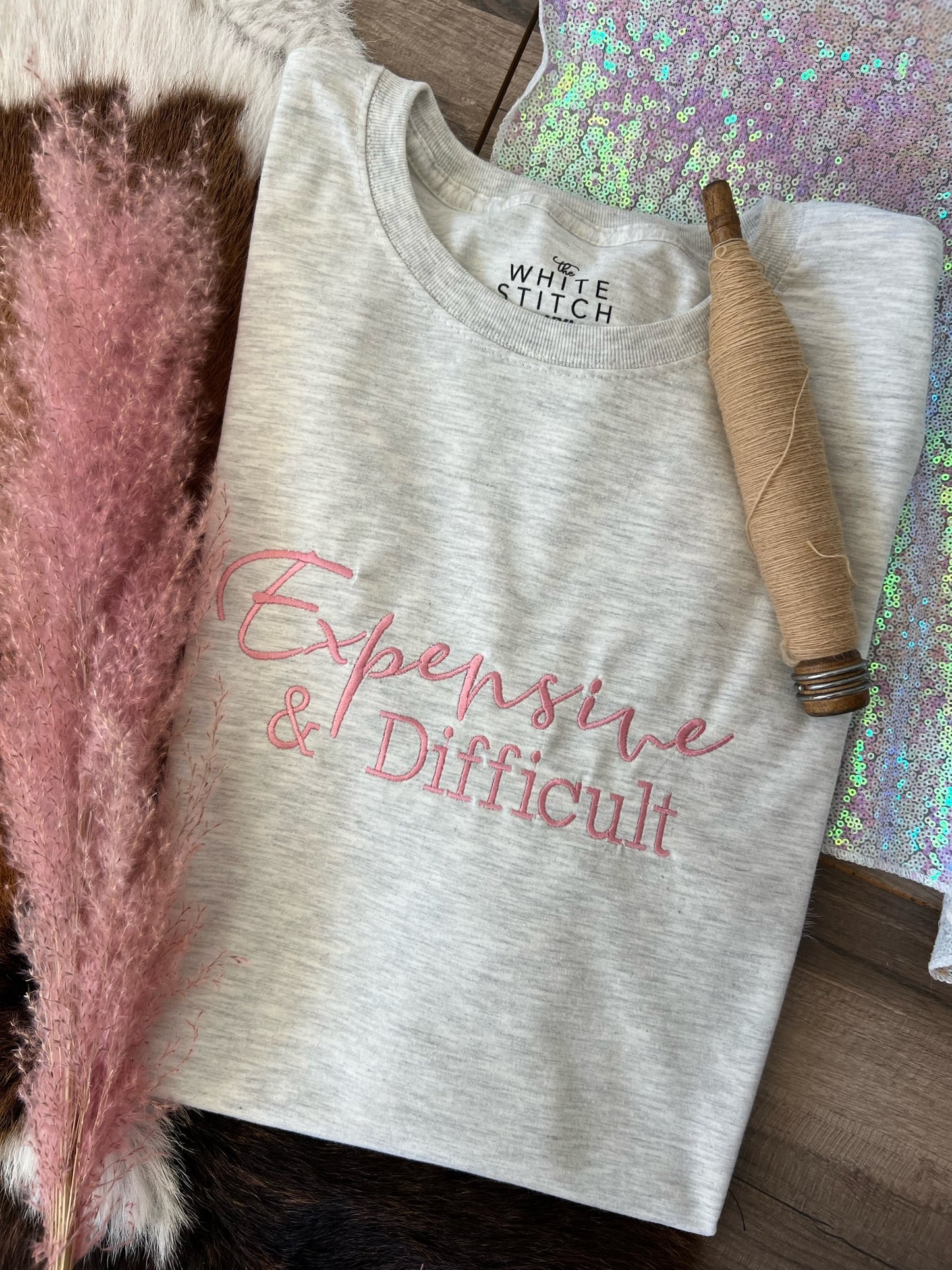 Expensive and Difficult | Handmade | Pink Thread