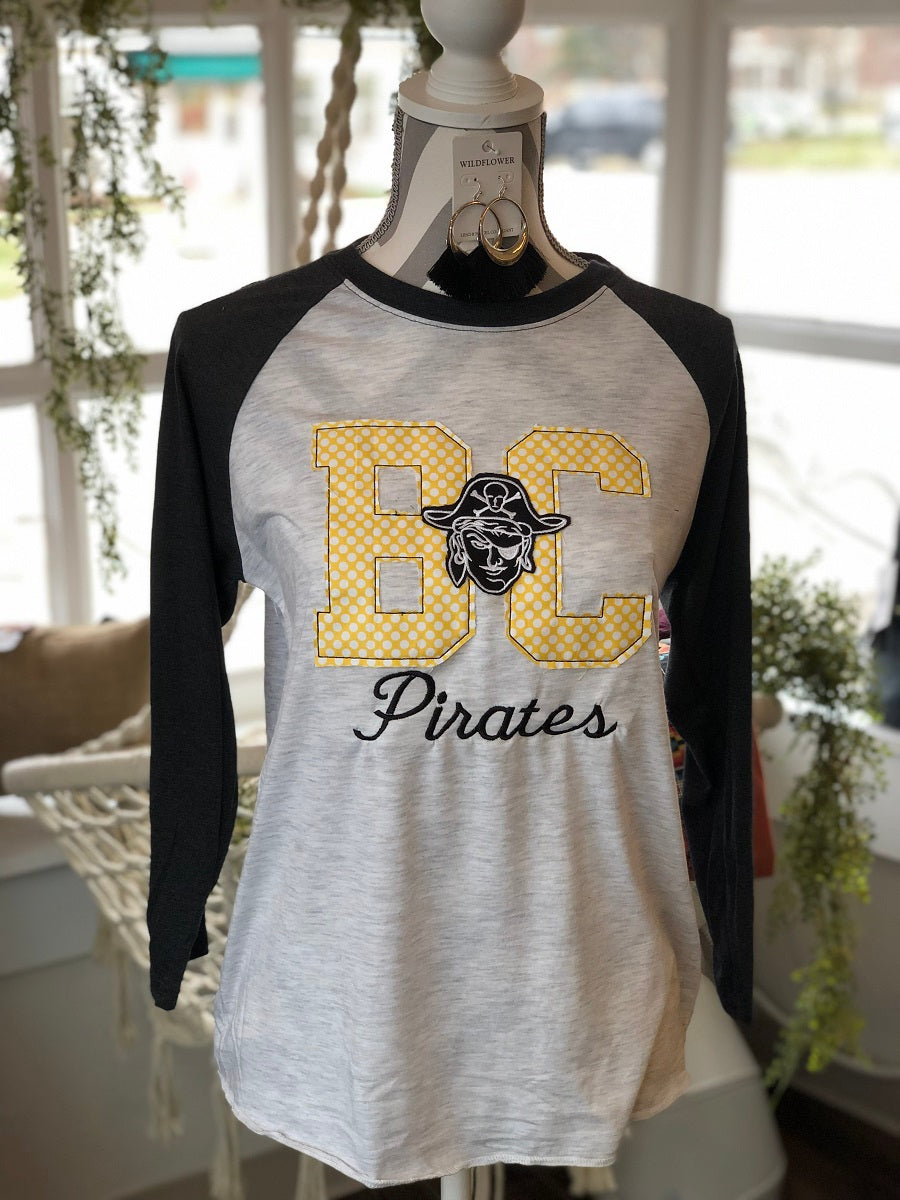 BC Pirates Raglan