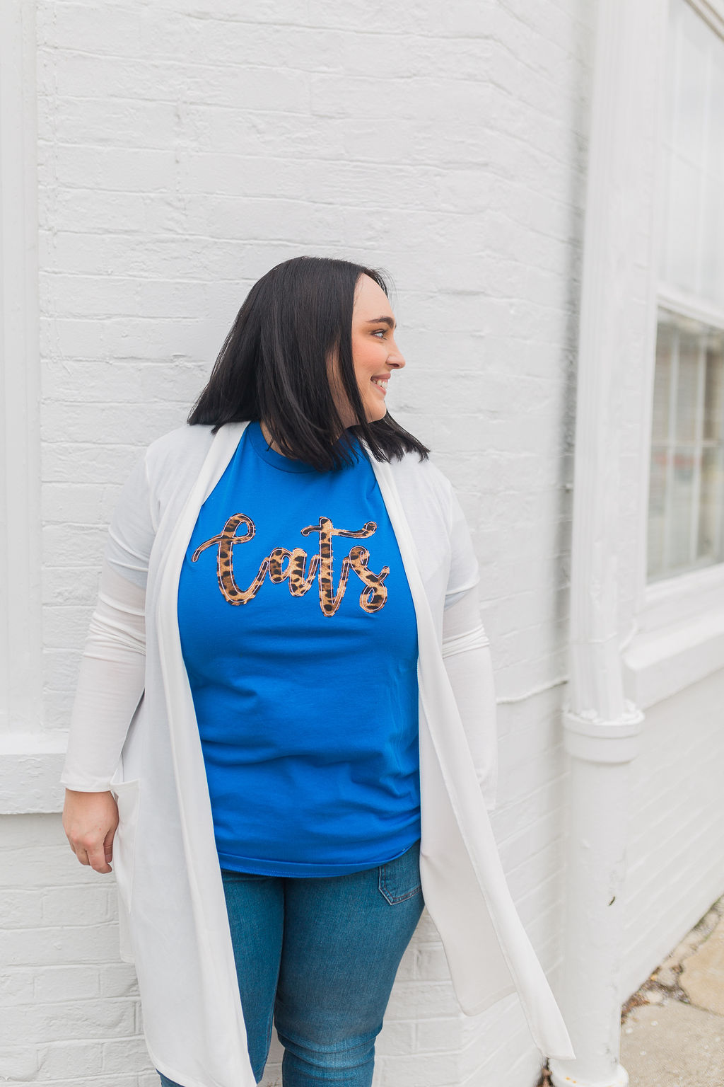 Cats Script Leopard | Handmade Tee