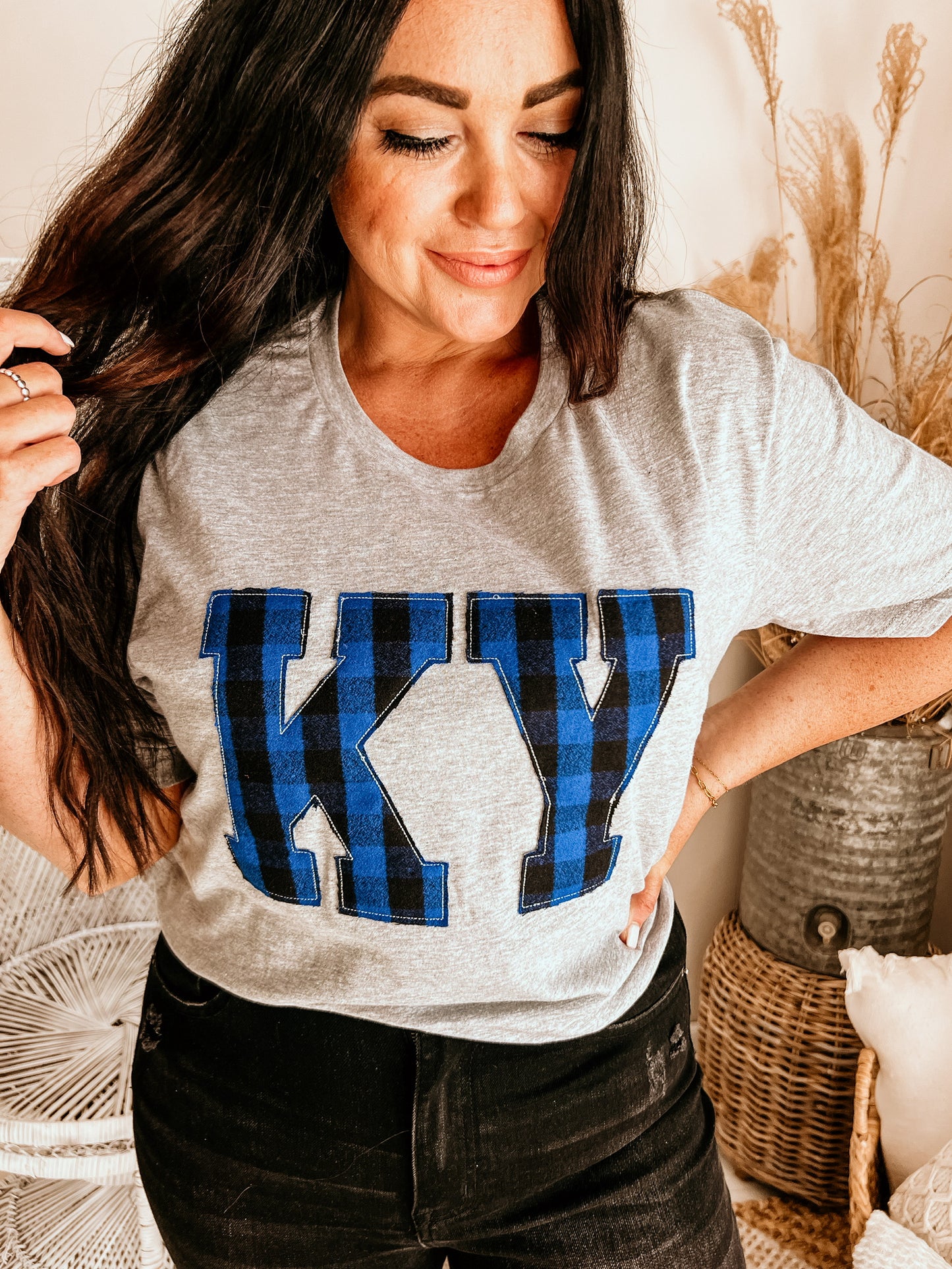 Blue Buffalo Check State Tee