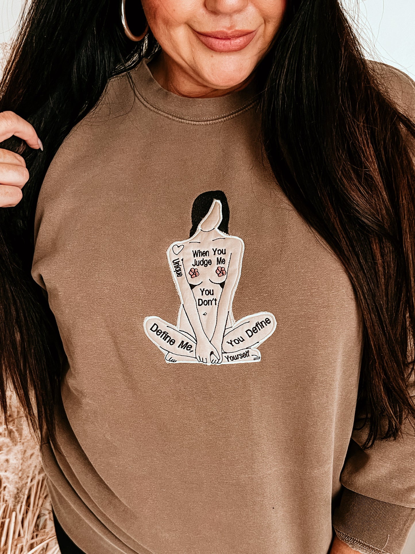 You Define Yourself | Handmade Sweatshirt