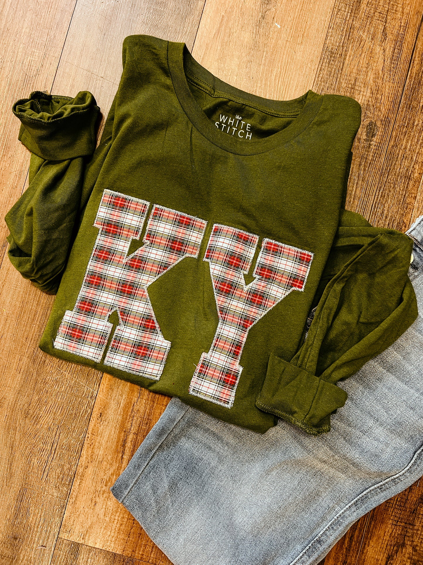 Winter Plaid Handmade State Tee