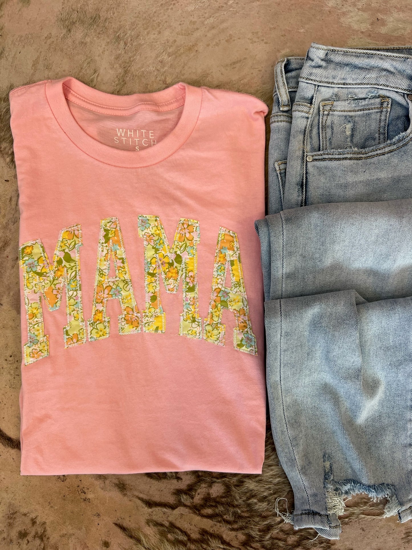 Ditzy Floral Mama Handmade Tee