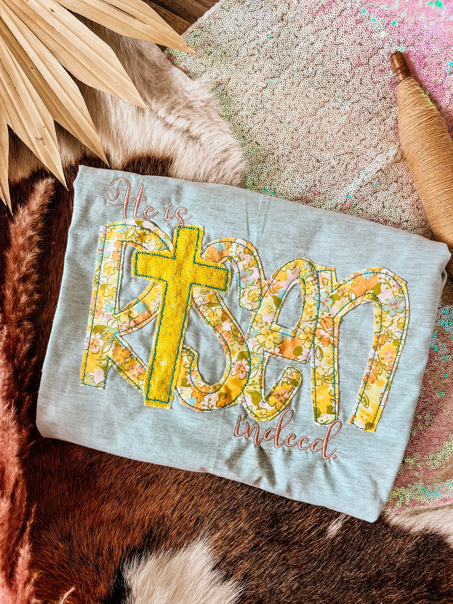 He Is Risen Handmade Tee