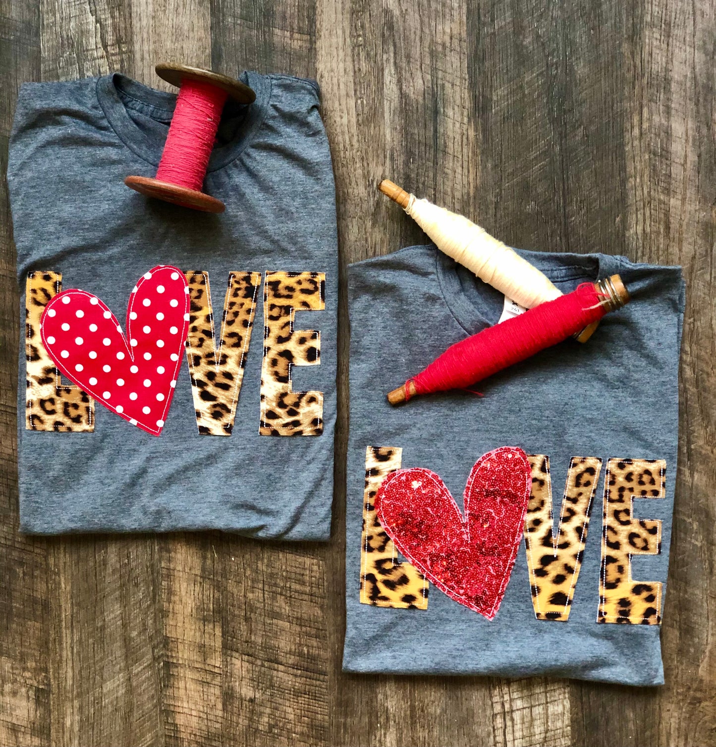 Love Valentines | Polka Dot | Applique Tee
