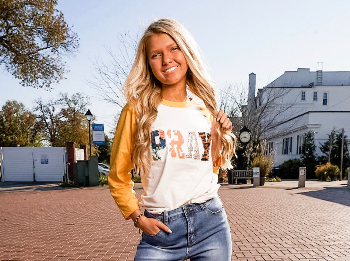 Pray | Raglan | Handmade