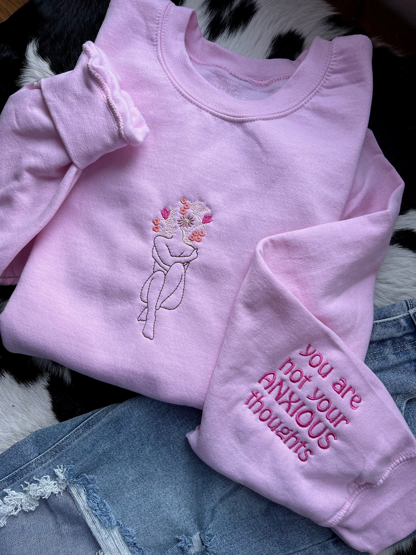 You Are Not Your Anxious Thoughts | Handmade Sweatshirt