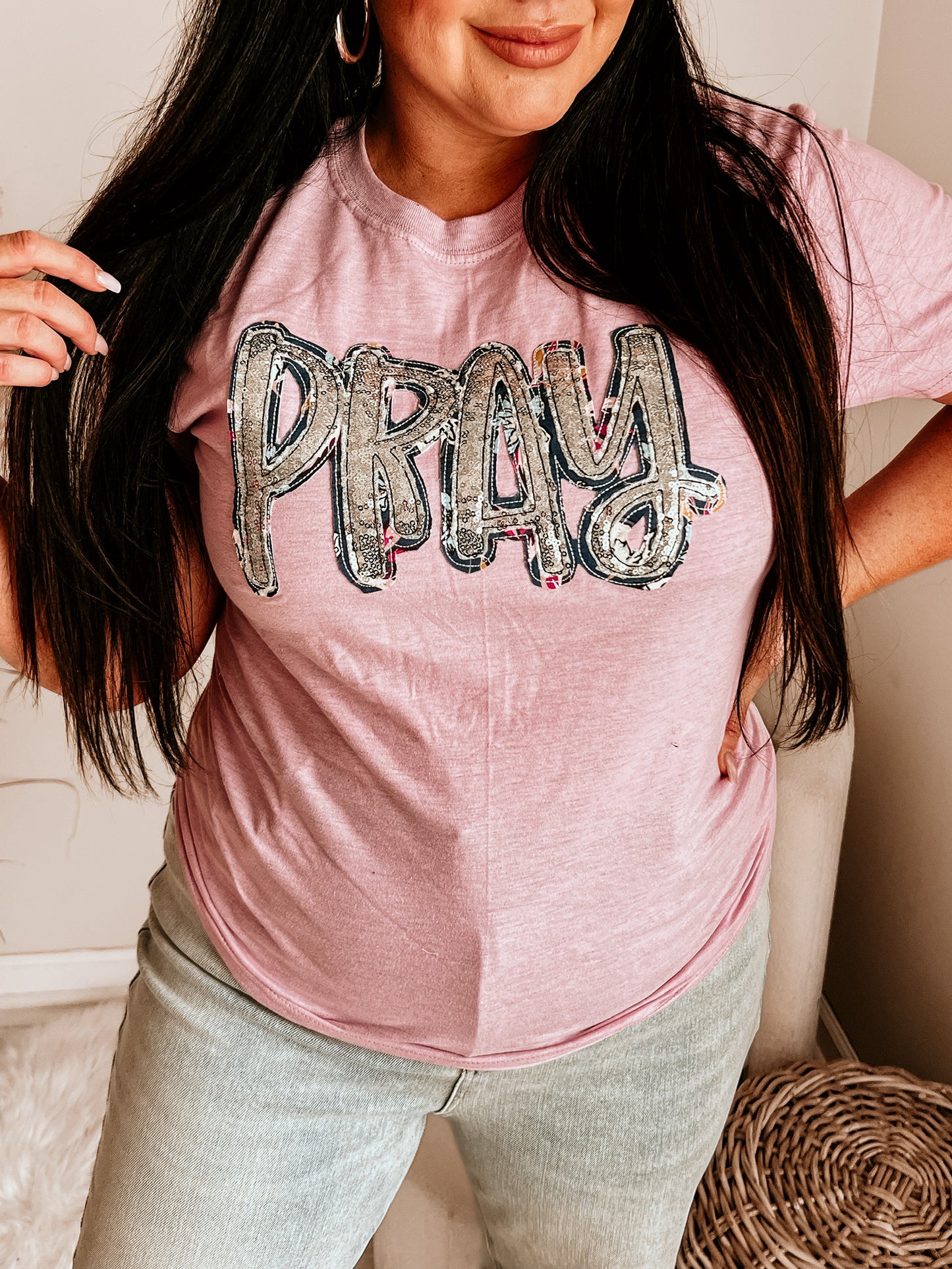 Sequins Pray | Silver