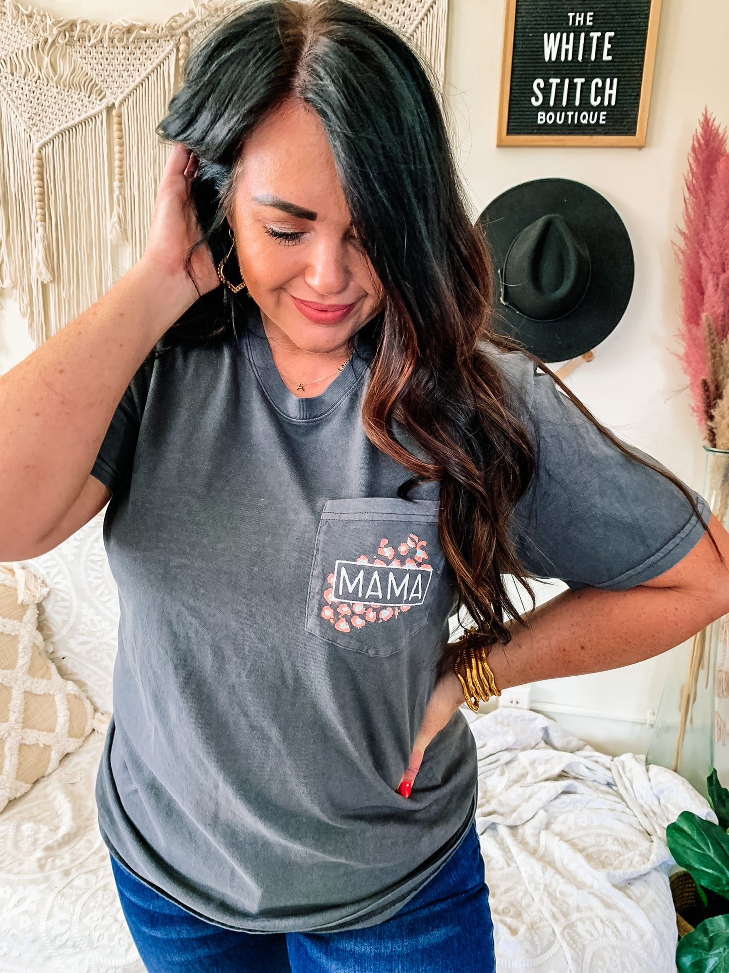 Mama Leopard Pocket Tee
