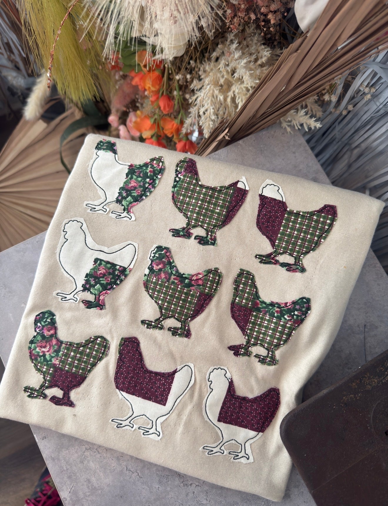 Stacked Farm Animals Handmade Tee |Neutral Chic