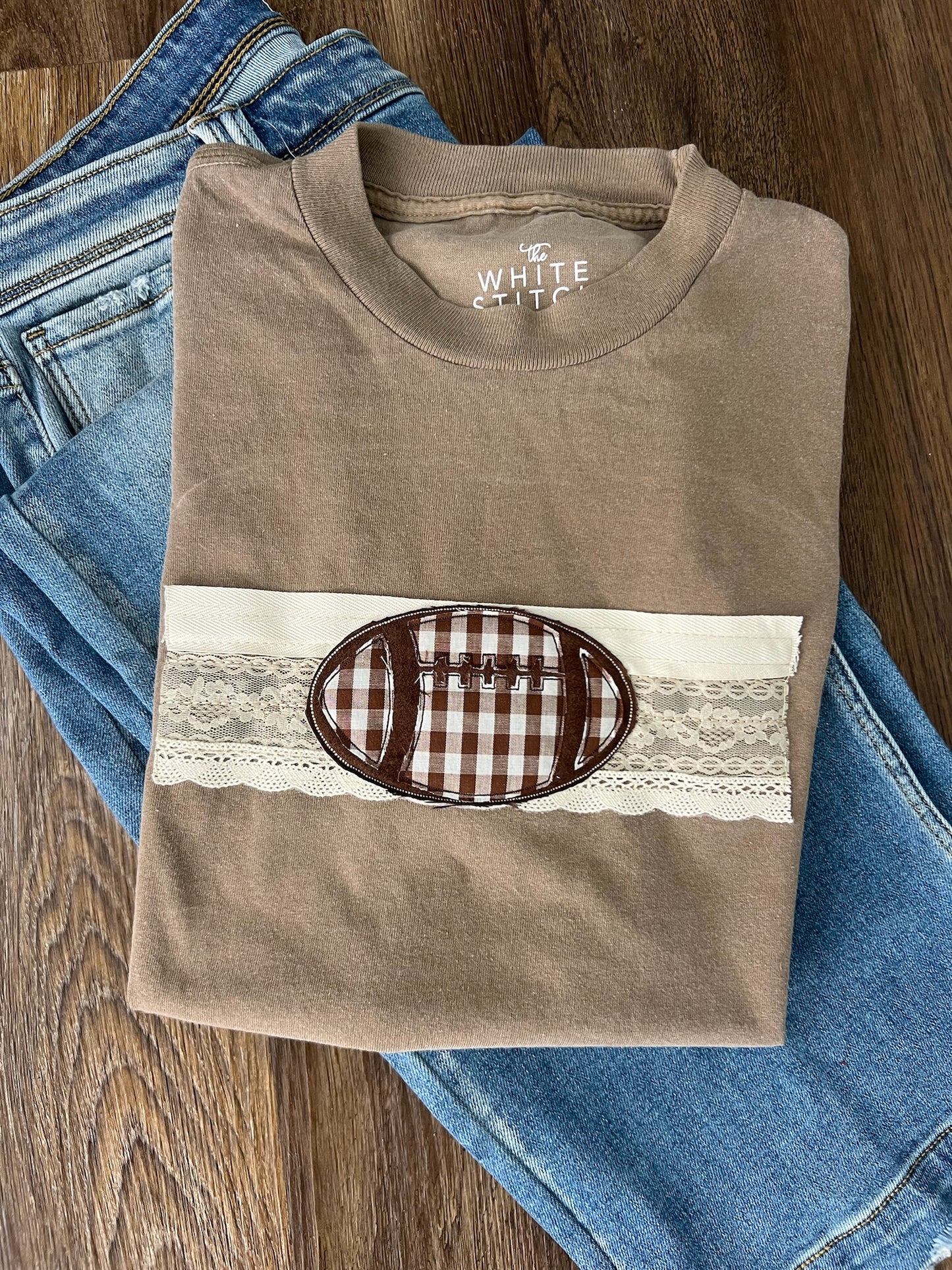 Vintage Football Tee  | Handmade Tee