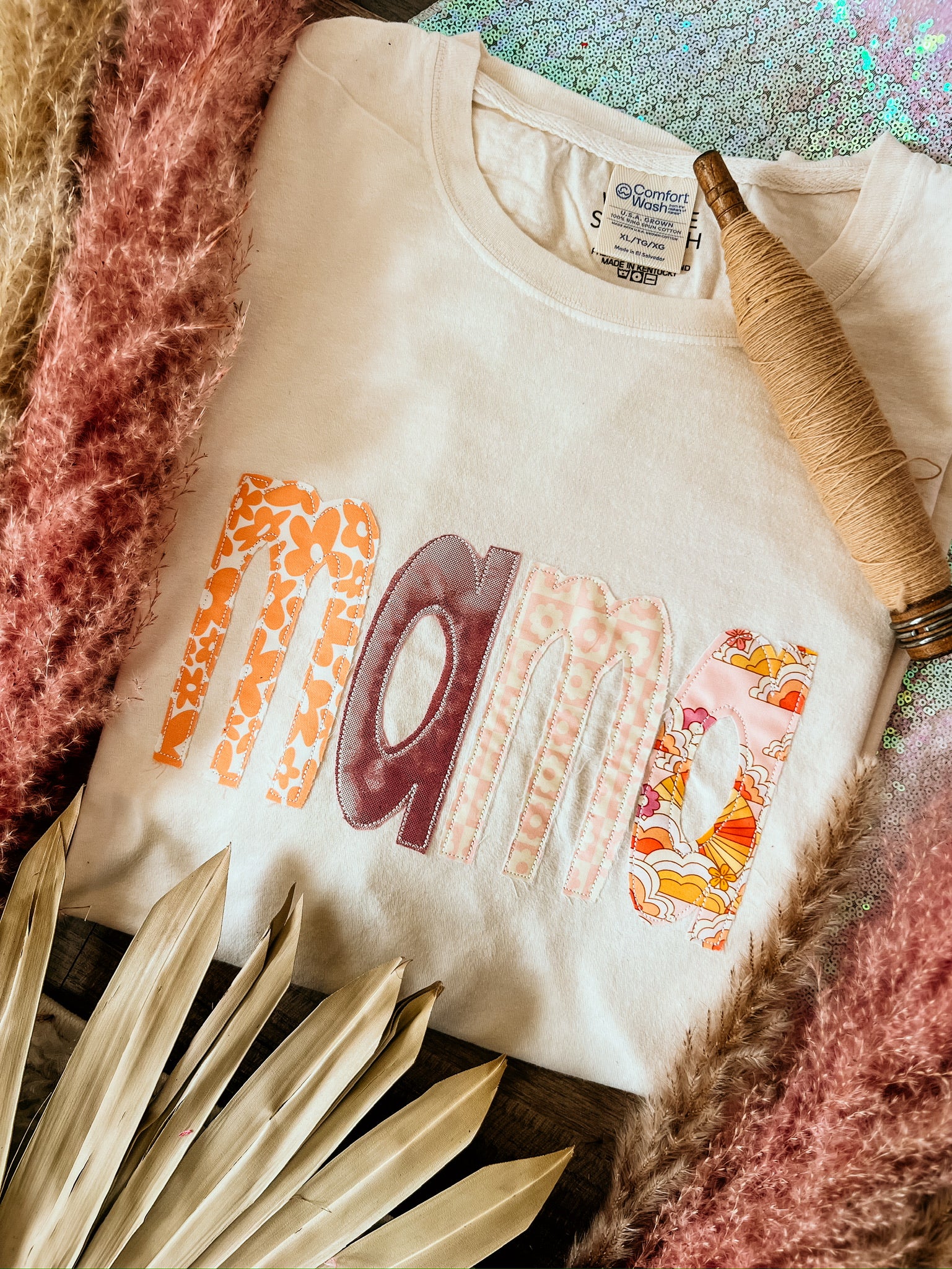 Soft Neutral Mama Handmade Tee