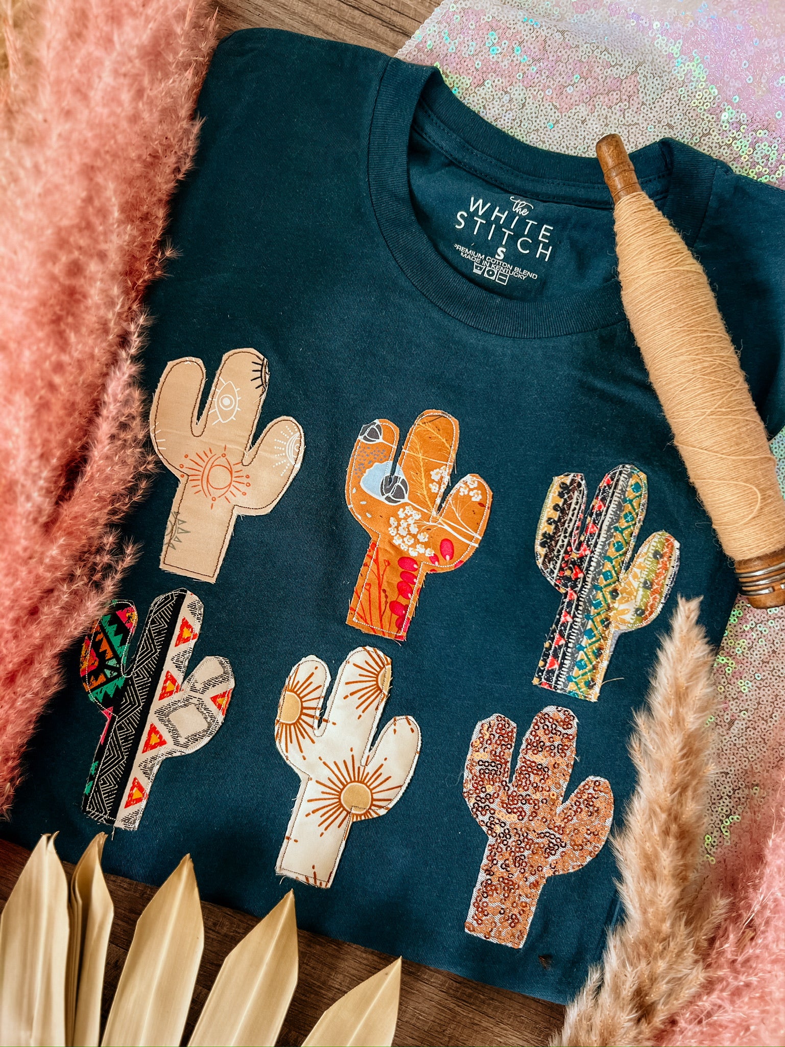 Cactus Flora Handmade Tee | Atlantic