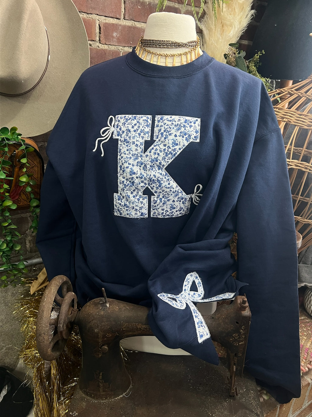 School Abbreviation Bow Sweatshirt | Customizable