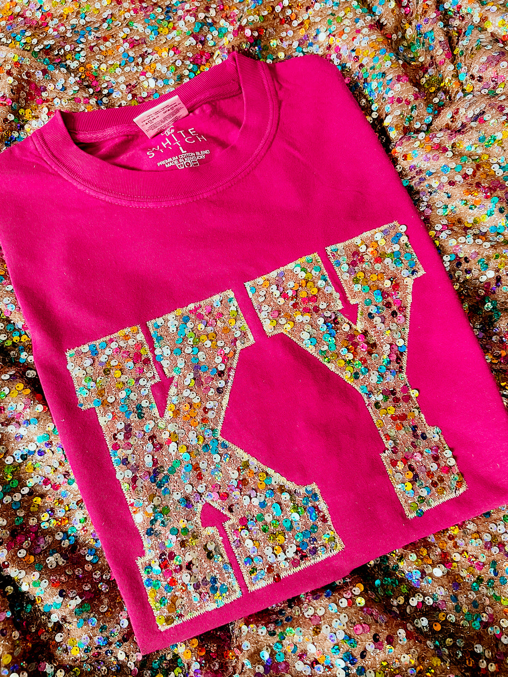 Statement Sequins State Tee | Customize Handmade | BERRY