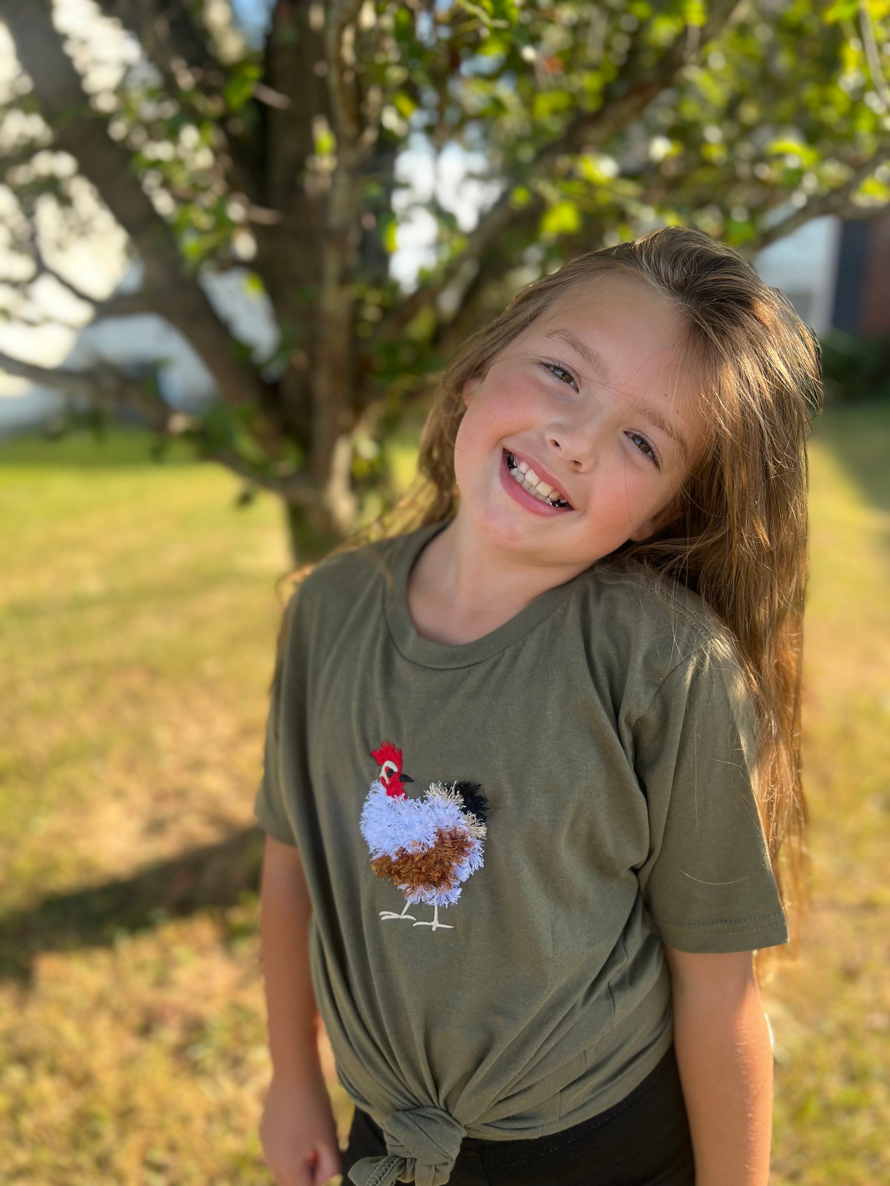 Fringy Chicken | Handmade Tee