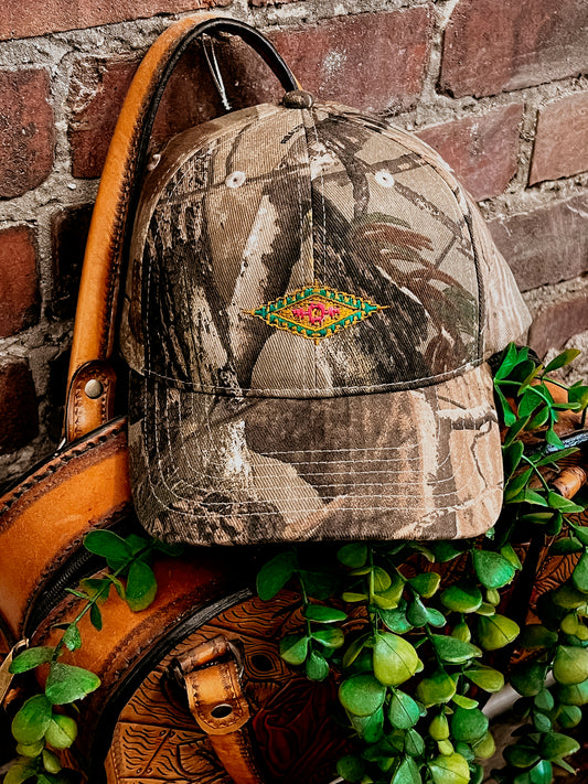 Aztec Camo Hat | Embroidered