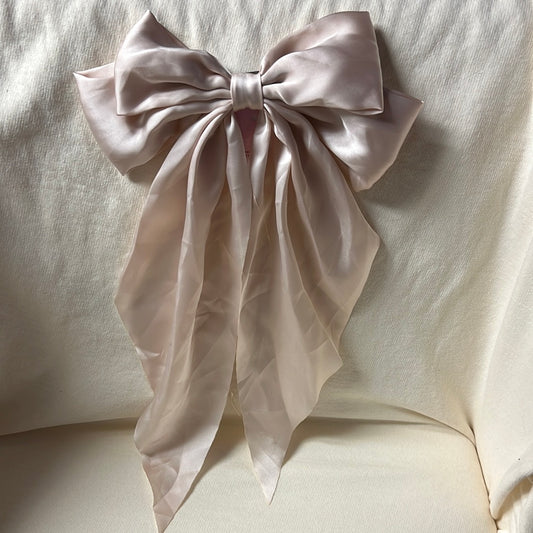 Large Clip In Bow | Light Pink