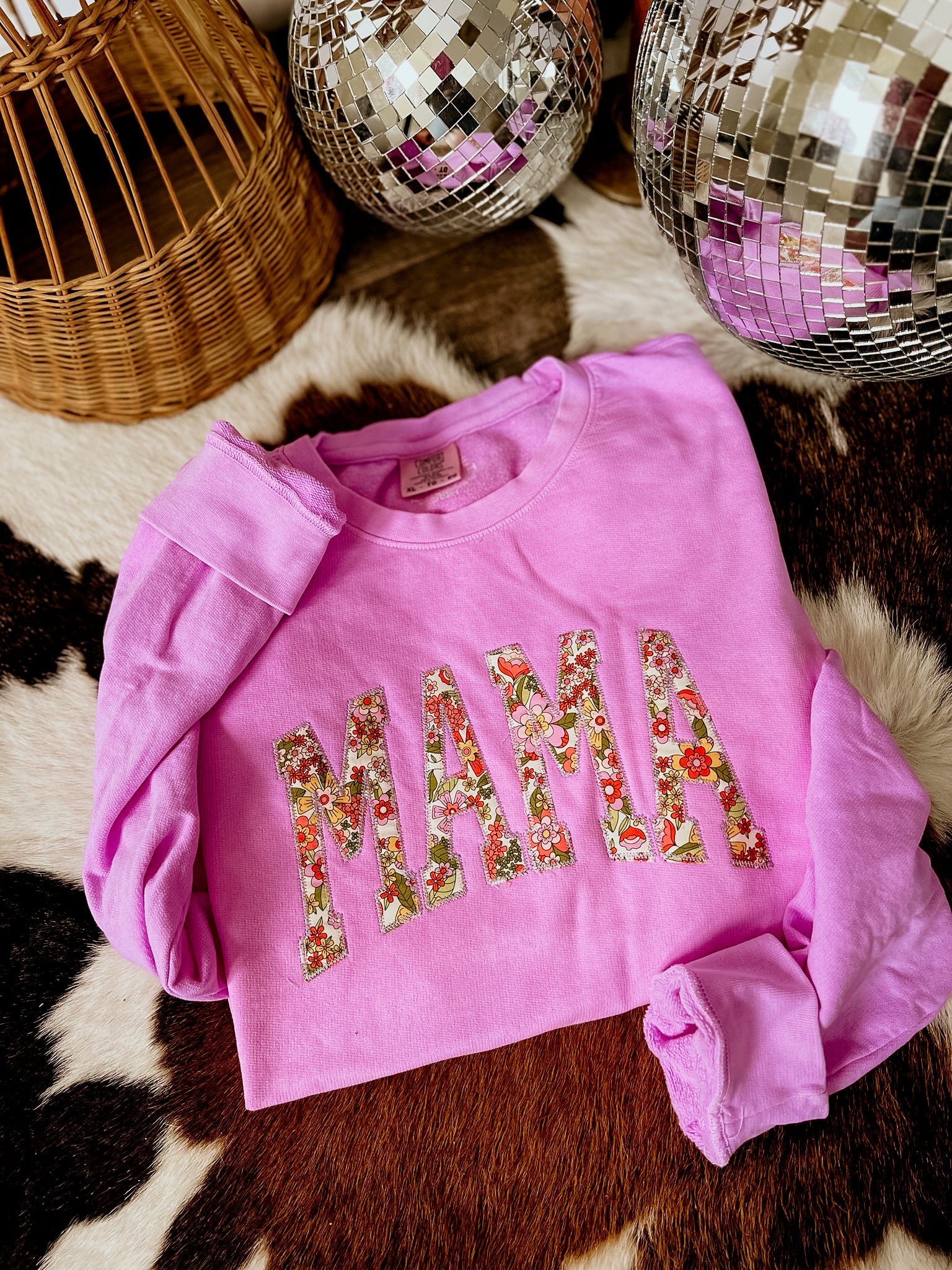 MAMA Spring Floral  | Handmade | Purple
