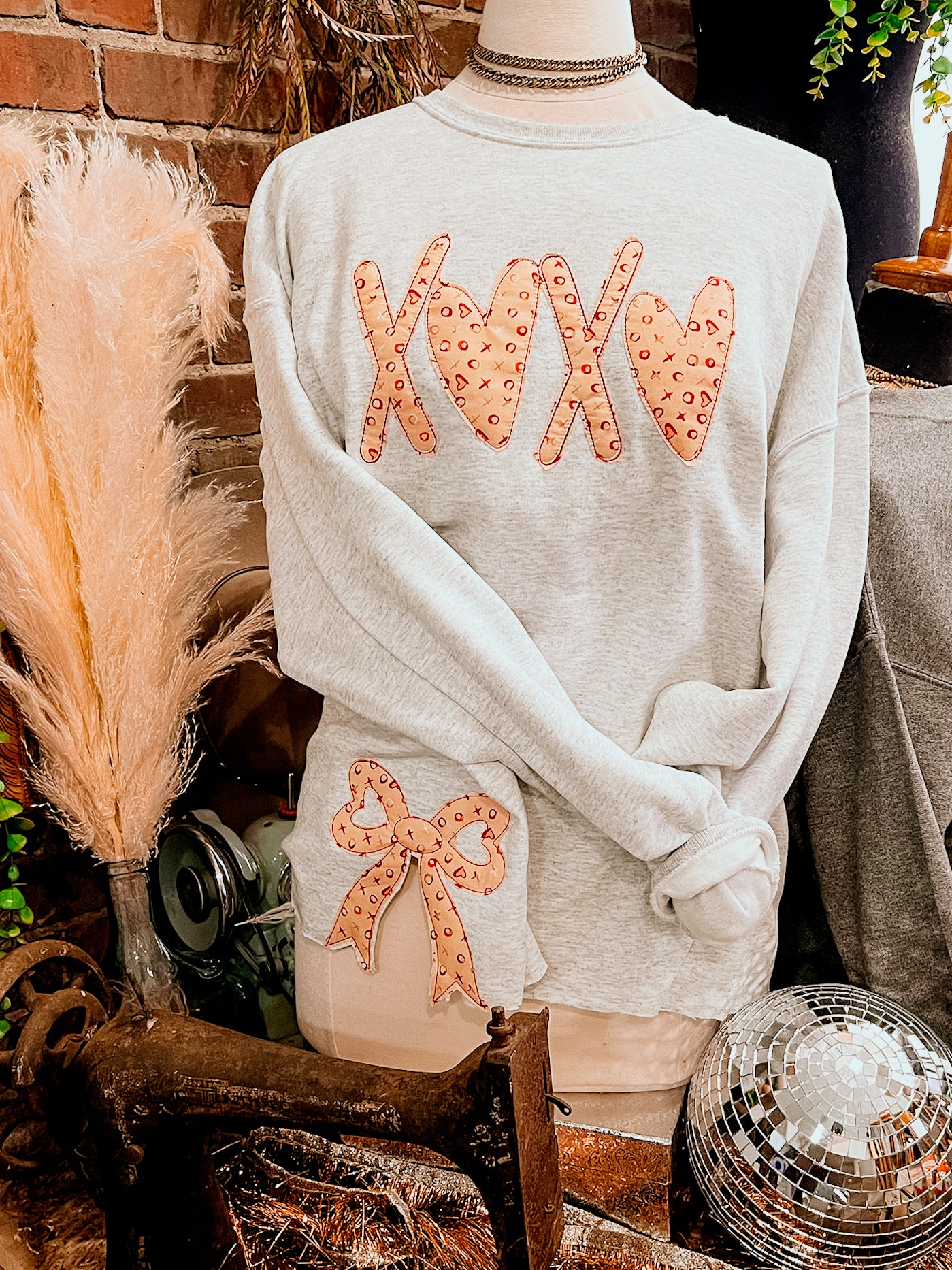 XOXO Bow Sweatshirt | Handmade