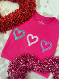 Three Fringe Hearts | Handmade