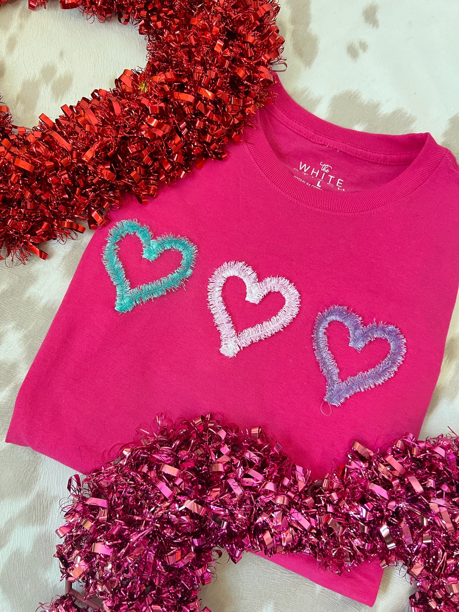Three Fringe Hearts | Handmade