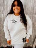 Nurse Bow Sweatshirt | Handmade