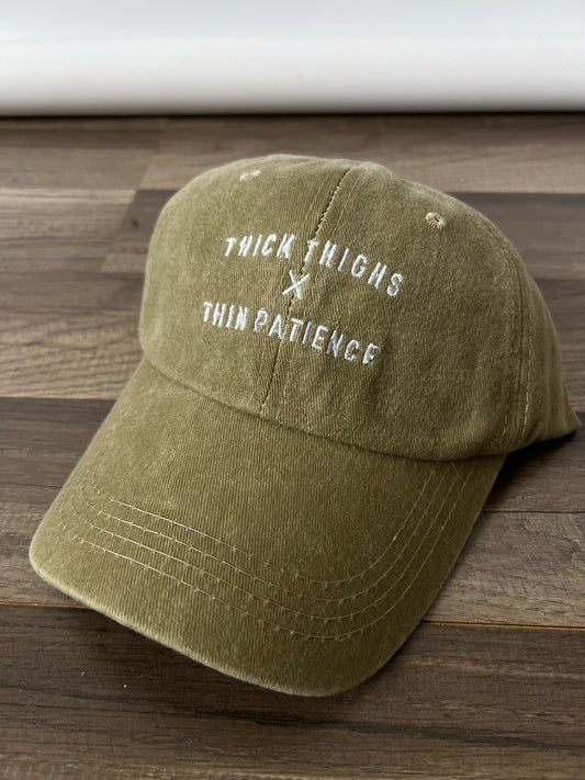 Thick Thighs Thin Patience Hat | Brown