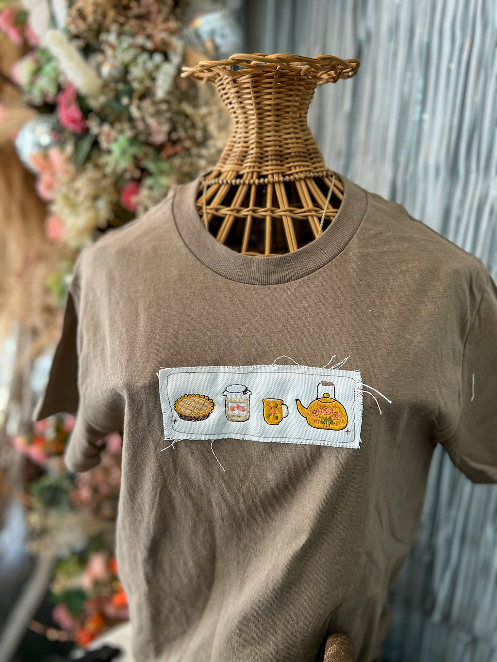 Tell the Tea |  Applique Shirt
