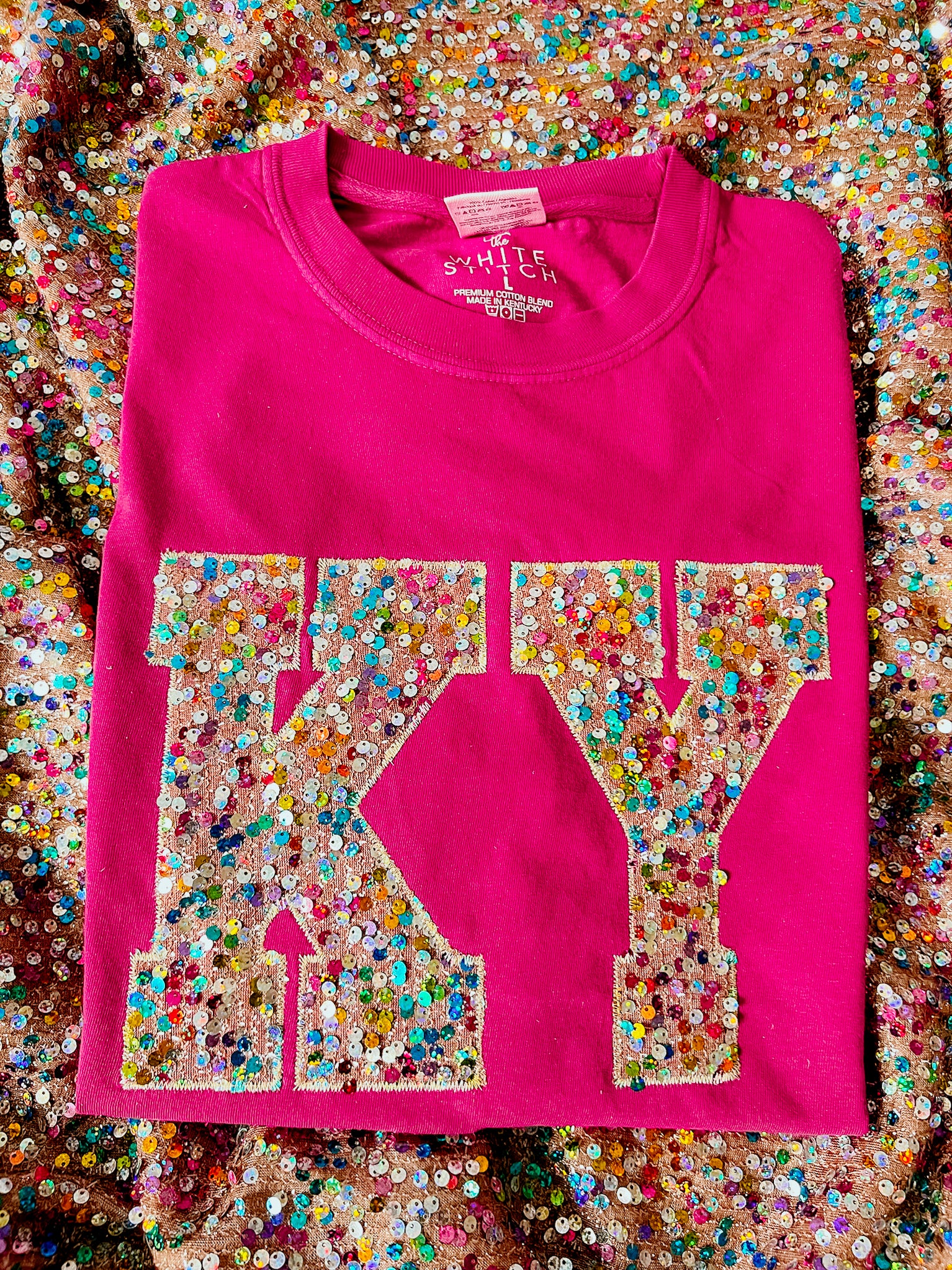 Statement Sequins State Tee | Customize Handmade | BERRY