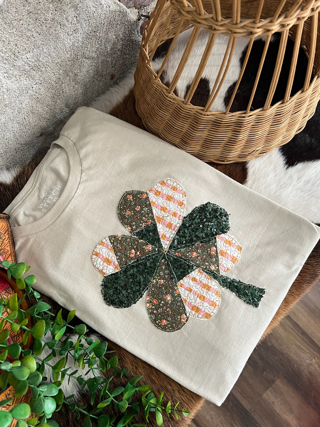 Cottage Quilt Shamrock  | Handmade