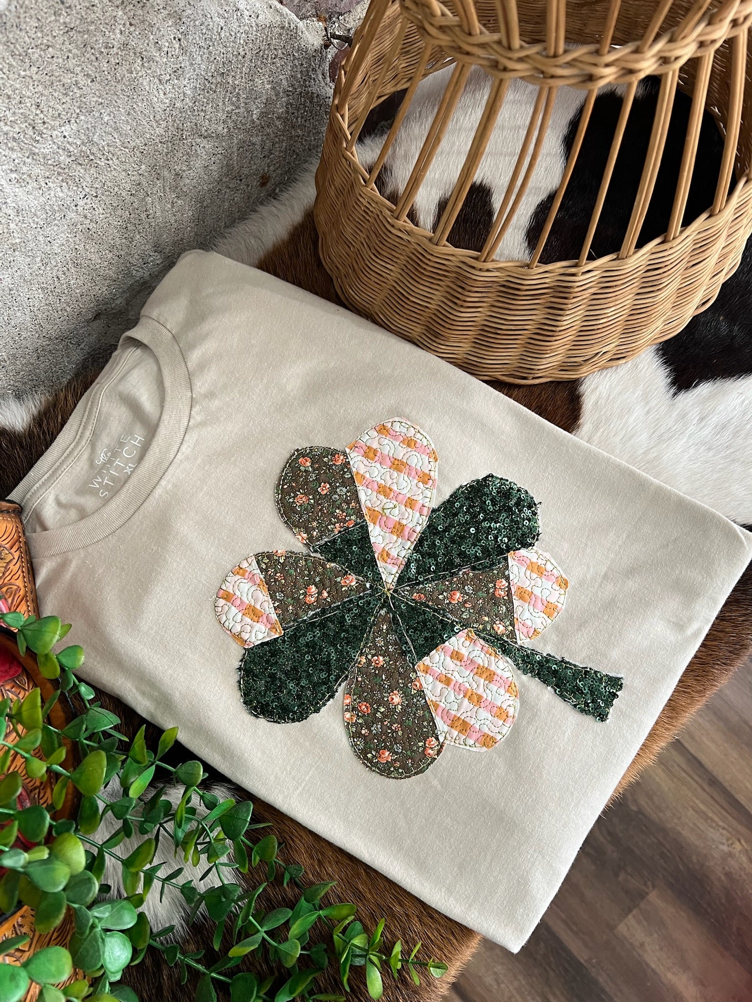 Cottage Quilt Shamrock  | Handmade