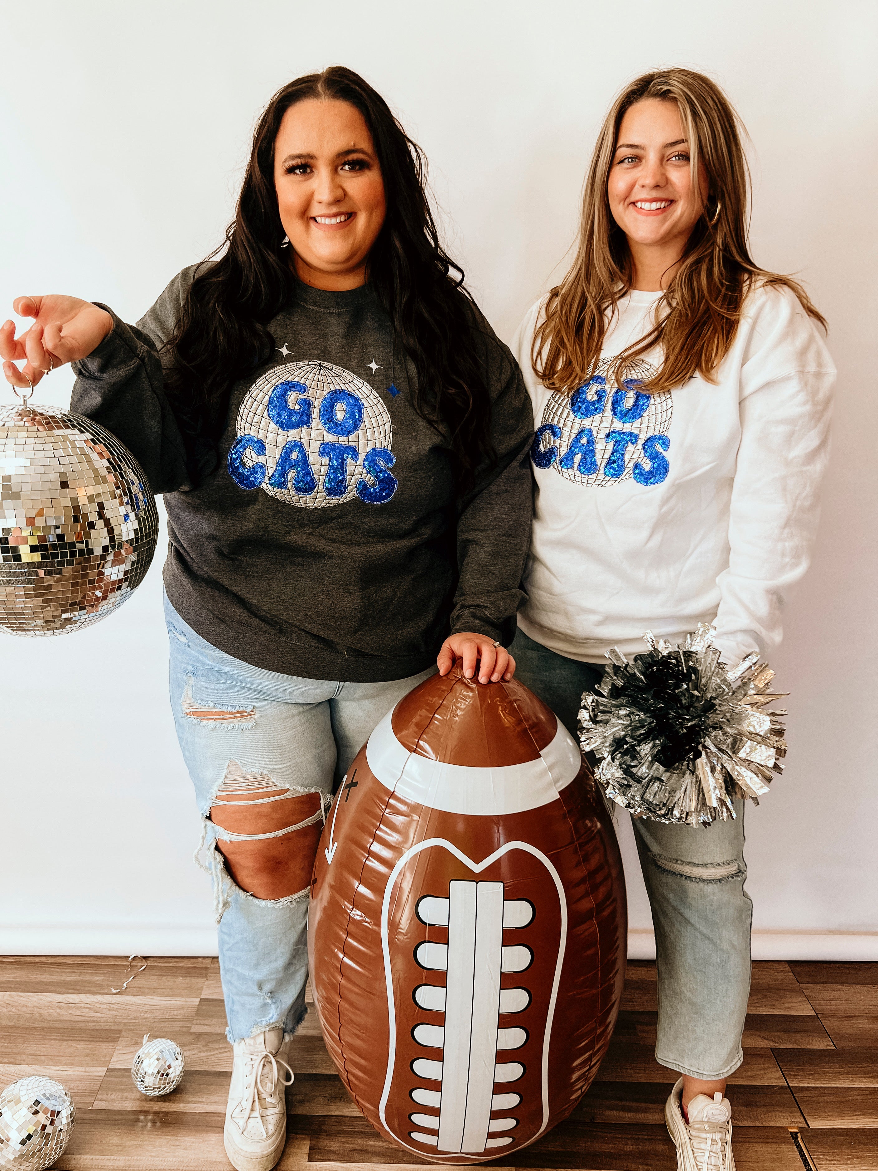 Go Cats Disco Handmade Sweatshirt