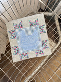 Bluebell Heirloom Hen & Nest Quilted