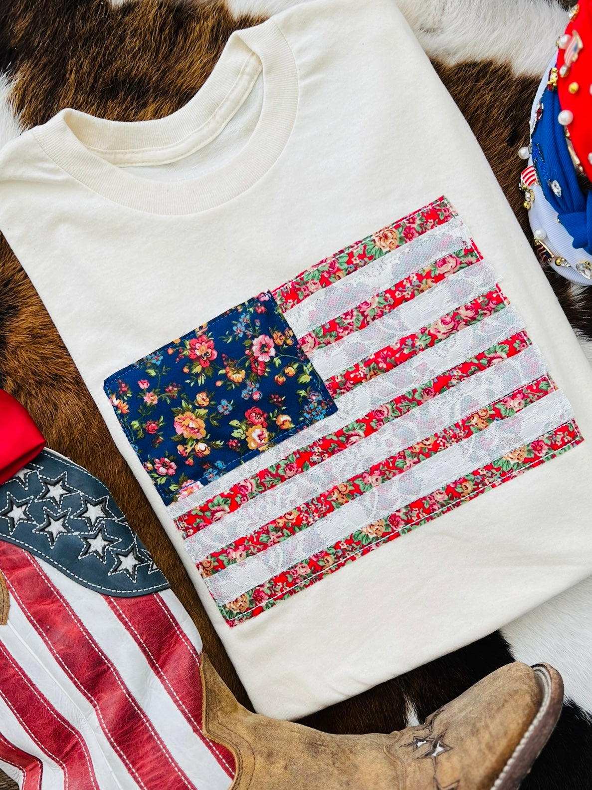 American Flag Lace