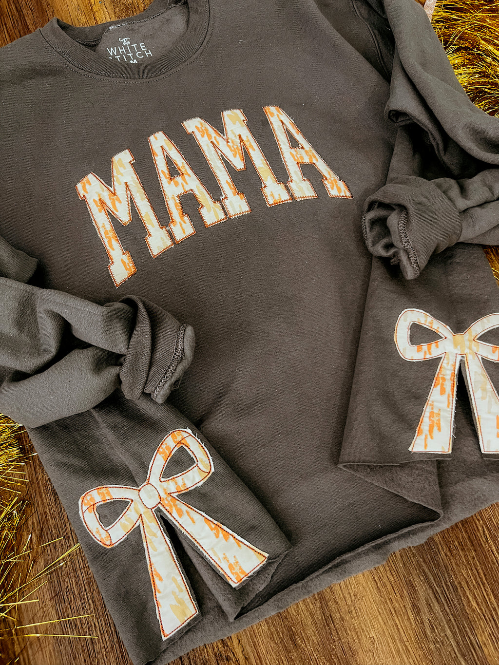 Mama Bow Sweatshirt | Customizable | GRAY